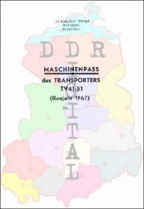 Maschinenpass des Transporters TV 41-51